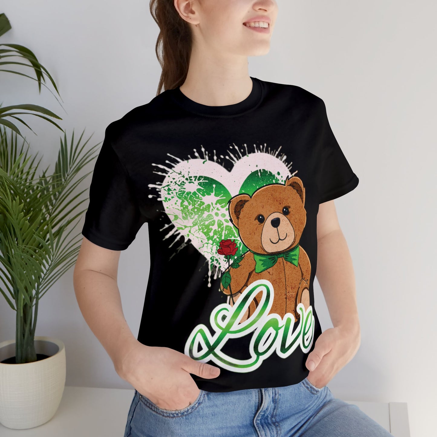 Crazy love teddy bear t-shirt